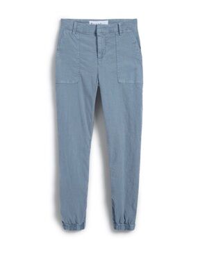 Frank & Eileen Jameson Stone Blue Linen Utility Jogger Pants 10 NWT
